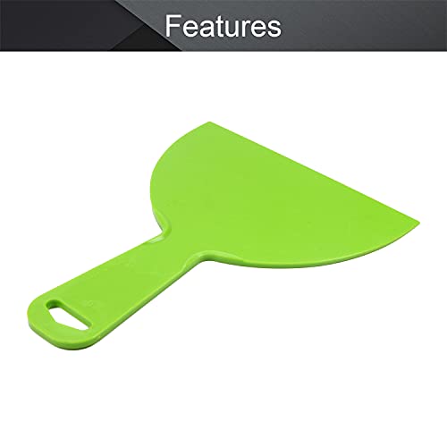 Utoolmart Putty Scraper 6" Plastic Flexible Putty Knives Spreader for Taping Drywall Wall Painting Green 3Pcs - size: 6 inch