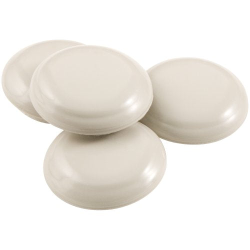 Super Sliders 1-1/4" Self-Stick Round Furniture Sliders for Carpet, Anti-Slip Adhesive Furniture Moving Pads for Beds, Sofas, Dressers, Set of 4, Beige - color: Beige, size: 1-1/4", 4 Pack