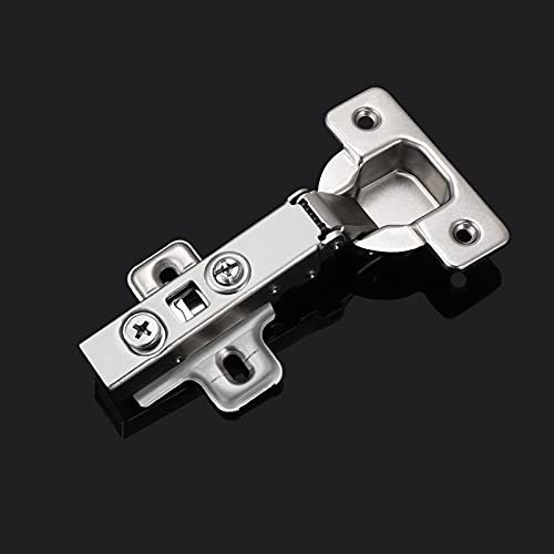 Probrico CHR093 105 Degree Soft Closing European Full Overlay Concealed Hinge with Mounting Plate,1 Pair
