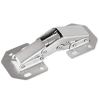 8-Pack Hidden Hinges for Cabinet Doors Frameless, Concealed Cabinet Hinges, 90 Degree Flush Mount Hinges - size: 8 Pack