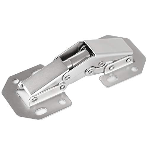 8-Pack Hidden Hinges for Cabinet Doors Frameless, Concealed Cabinet Hinges, 90 Degree Flush Mount Hinges - size: 8 Pack