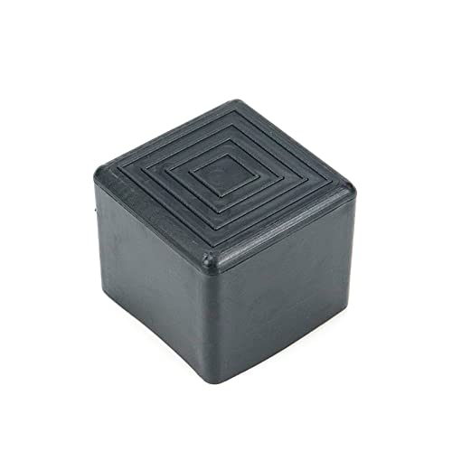 Mcredy Outdoor Chair Leg Protectors Chair Leg Caps Fit for Square Chair Feet Rubber Floor Protectors Inner Size 1 Inch x 1 Inch, Black-20 Pcs - size: 25x25mm/1.0" x1.0",20 PCS