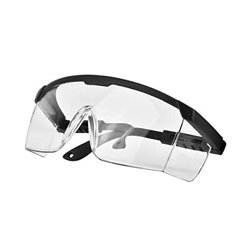 Safety Goggles Protective Eyewear Goggles, Anti Droplet Debris Googles for Work Lab - color: Clear Lens