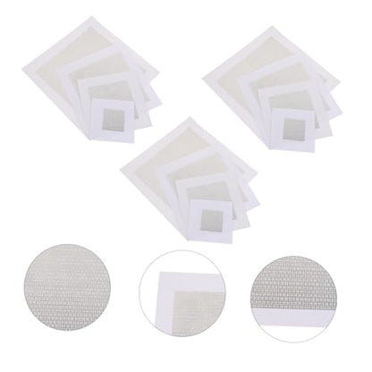 jojofuny 12pcs Mesh Wall Patches Dry Wall Patch Self-Adhesive Drywall Repair Kit Suitable for Home Repairing Supplies