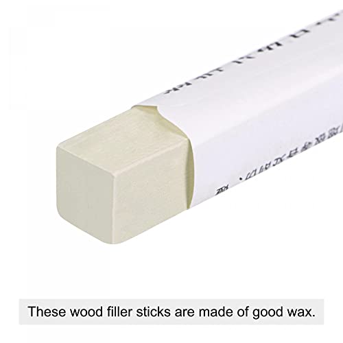 uxcell Furniture Repair Wax Filler Stick, Wood Scratch Filler Crayons Touch Up Repair Pens for Scratches Holes Floor Laminate Carpenters Tables Desks, Linen White - color: Linen White