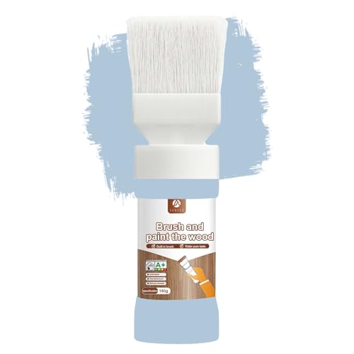 Multi-Purpose Furniture Paint, Cabinet Paint No Sanding Or Priming for Doors, Tables, Chairs And Dressers, Fast Drying, 6.35 Oz-1 Pack (Light Blue) - color: Light Blue