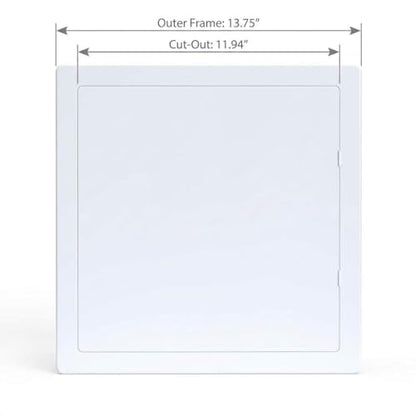 QWORK Access Panel for Drywall, 12 x 12 Inch ABS Plastic Wall Hole Cover Access Doors for Plumbing & Electrical Cables & Wiring