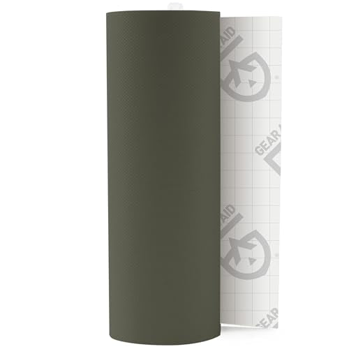 GEAR AID Tenacious Tape 3” x 20” Nylon Fabric Gear Repair Tape, Fix Holes and Rips in Puffy Jackets, Rain Gear, Tents, Sleeping Bags and Outdoor Equipment, OD Green, 1 Roll - color: OD Green, style: 3" × 20" (1 Roll)