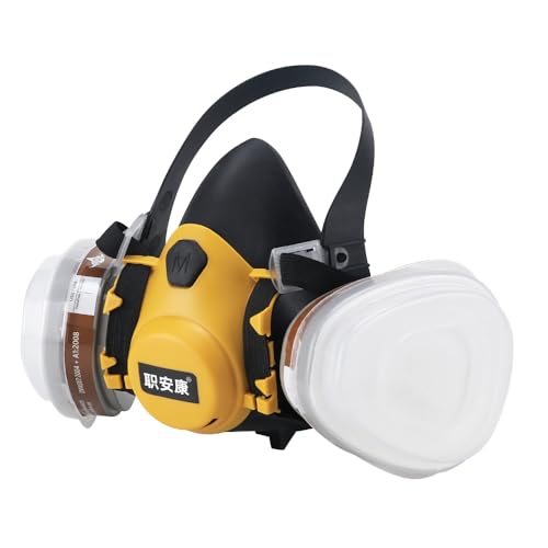 Breathing Safety Mask Washable sanding respirator kit | Dust Proof Respirator for Painting, Carpentry, Grinding - color: Mask Set 1 Set