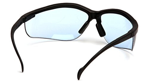 Pyramex Venture II Safety Eyewear, Indoor/Outdoor Mirror Anti-Fog Lens - color: Infinity Blue Lens/ Black Frame