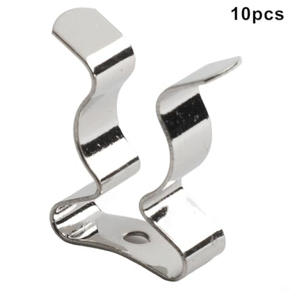 10 Pack Heavy Duty Manganese Steel Spring Terry Clips Wall Mount Tool Holders for Garage, Shed, and Workshop Organization, Fits 0.24 to 2 Inch Handles(12mm) - size: 12mm