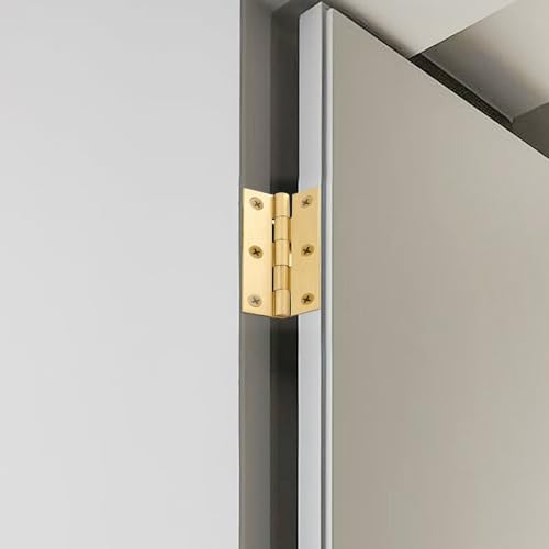 Mini Solid Brass Hinges Cabinet Drawer Butt Hinges for Jewelry Chest Wood Box,1/2/2.5Inch,8PCS(2Inch) - size: 2Inch