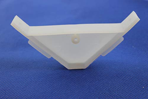 Berta 20-Pack, 90 Degree Cabinet Triangle Bracket, Plastic White Corner Support Braces - size: 20