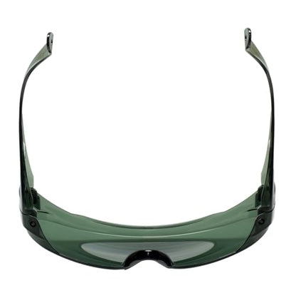 Calabria Fit Over Safety Glasses | Polarized Sunglasses Over Glasses | Wrap Around Anti-Fog | Scratch Resistant | Unisex - color: Copper/Grey/Green (3 Pack)