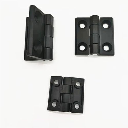 2 Pcs Black Zinc Alloy Hinge Door Frame Hinges Aluminum Profile Hinge Install Kit for 2020 Aluminum Extrusion Profile Slot 6mm (60x60mm) - size: 60x60mm