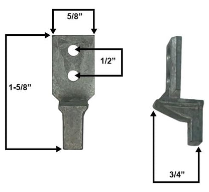 WRS 1-5/8" Pivot Bar – Die-Cast Pivot Bar Replacement – Tilt Window Sash Connector – Fixes Window that Won’t Tilt or Stay Balanced – Compatible with Caradco Windows (Zinc) - color: 1-5/8" Pivot Bar - Die Cast