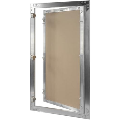 12" x 24" Waterproof Drywall Access Panel, Tileable and Paintable Ceiling and Wall Access Panel for Drywall, Wire Cover for Wall Covering Panels, Push to Open, Flush-Mount Wall Hole Cover - size: 12" X 24"