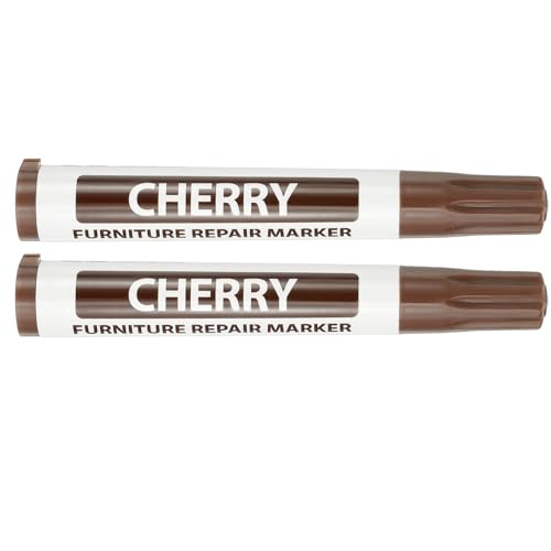 PATIKIL 2Pcs Furniture Markers Touch Up, Furniture Repair Kit Wood Markers for Scratches Wood Floor Holes Tables, Cherry - color: Cherry Wood