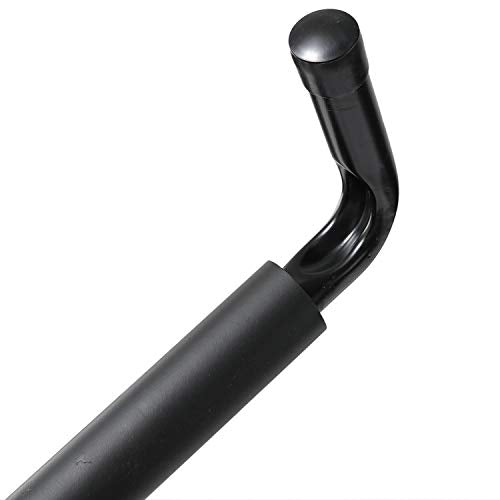 Ihomepark Overhead Garage Storage Hooks, Heavy Duty Ceiling Mounted Garage Utility Hanging Rack for Lumber Bike Tools, Black - size: 2 Pack