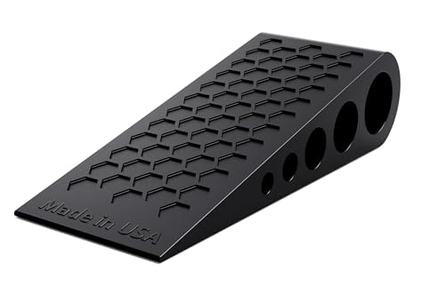 Door Stoppers for Bottom of Door Premium Floor Rubber Door Stop Wedge Made in USA Heavy Duty Honeycomb Design for Carpet, Tile, Ideal for Home, School, Commercial, Black - color: Black