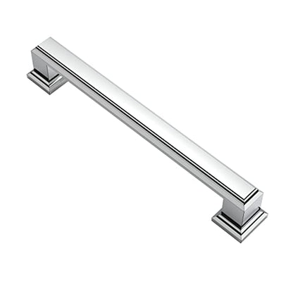 Alzassbg 10 Pack Polished Chrome Cabinet Pulls, 5 Inch(128mm) Hole Center Cabinet Handles Kitchen Pulls for Cabinets and Drawer AL3071CP - color: Polished Chrome, size: 5" Hole Center