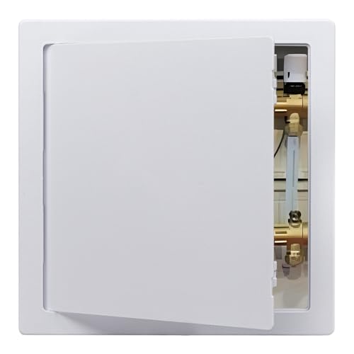 Access Plumbing Panel for Drywall Ceiling, 14x14 in Plastic Access Door, Wall Hole Cover Plate for Plumbing & Electrical & Wiring, White - color: White-1PC, size: 14x14 in