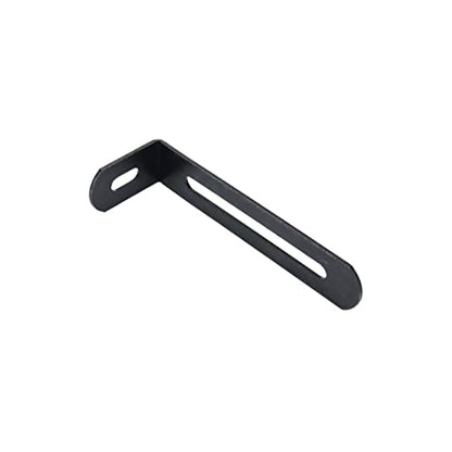 KUMGROT 10pcs L Shape Corner Brace Adjustable Corner Bracket with Slot Heavy Duty Black Shelf Bracket for Case Furniture 73×25×15mm/2.87×0.98×0.59in Black - size: 73mm, style: L-shaped Brackets