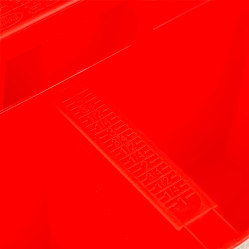 Bucket Boss - Super Stacker Small Parts Organizer, Bucket Organization (15054), Red