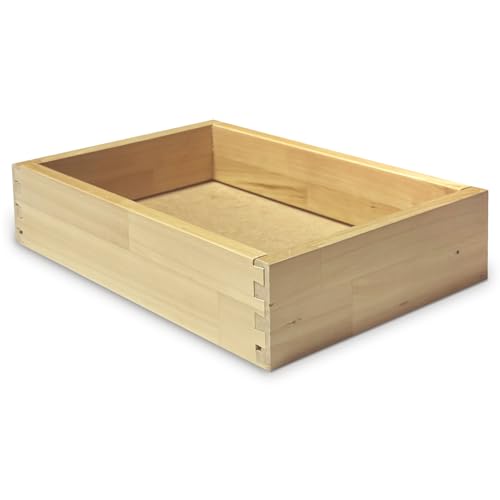 B&B HARDWARE Drawer Organizer – Customizable Pull-Out Storage for Pantry Cabinets – Drawer in UV-Lacquered Birch or Particleboard with Vinyl Wrap -
