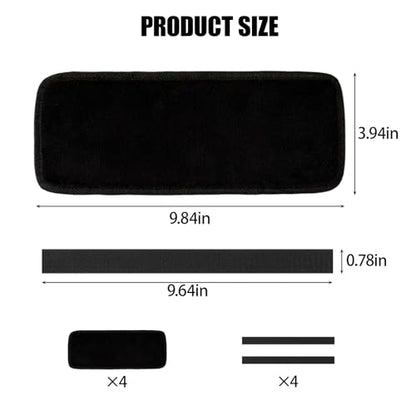 Bunk Bed Ladder Pads- Dual Fixing of Velcro and Straps, Perfect for Ladder for Bunk Bed, Loft Bed with Stairs, and RV Bunk Ladder. It is Soft, Comfortable, Non Slip, and Suitable for Safe Climbing.
