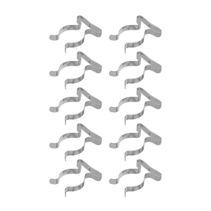 10 Pack Heavy Duty Manganese Steel Spring Terry Clips Wall Mount Tool Holders for Garage, Shed, and Workshop Organization, Fits 0.24 to 2 Inch Handles(32mm) - size: 32mm