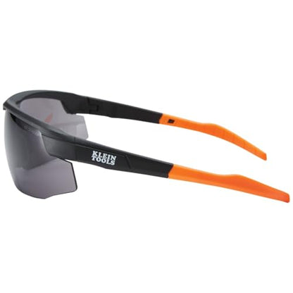 KLEIN TOOLS 60174 Safety Glasses, PPE Protective Eyewear with Semi Frame, Scratch Resistant, Anti Fog Clear and Gray Lens Combo Pack - color: Clear/Gray Lens, size: 2 Pack