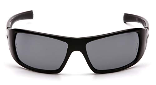 Pyramex Goliath Safety Eyewear Black Frame Clear Anti Fog Lens - color: Black Frame/Gray Lens