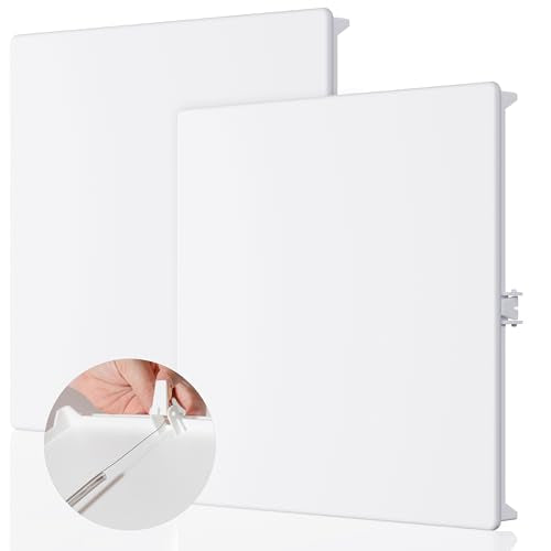 Morvat Spring Access Panel 12x12 Inch for Ceiling & Drywall, Heavy-Duty Durable ABS Plastic & Easy Install Access Box, Wall Hole Cover Plate for Plumbing & Electrical Cables & Wiring, White, 2 Pack - size: 2 Pack