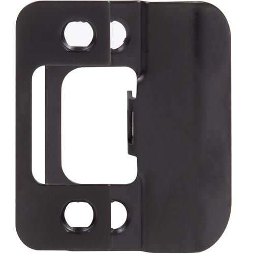 Stone Harbor Hardware Adjustable Strike Plate, Matte Black - color: Matte Black