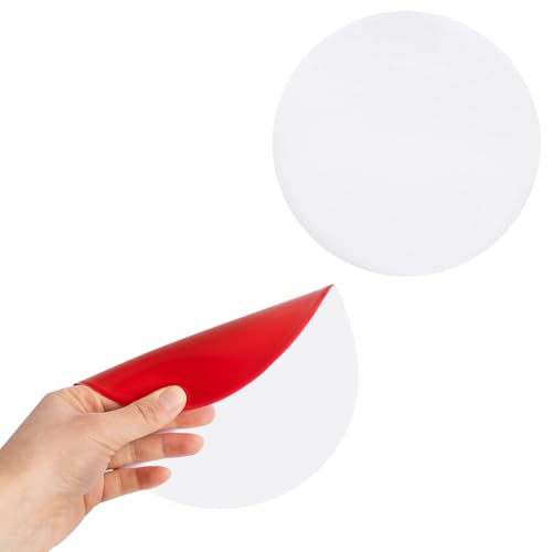 RUBBER BOND 2-Pack Ceiling Cover Plate Wall Hole Cover - 7-inch Round Self-Adhesive Plate for Ceilings or Wall - White - color: White