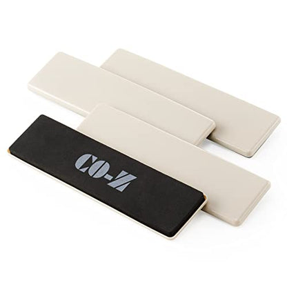 CO-Z Large Furniture Sliders - 4 Pack, 2 1/2" x 9" Rectangle Reusable Furniture Sliders for Carpet, Heavy-Duty Furniture Gliders Movers for Hardwood Floors, Plastic Moving Pads for Heavy Furniture - size: 9" Rectangle-4 Pack, Plastic