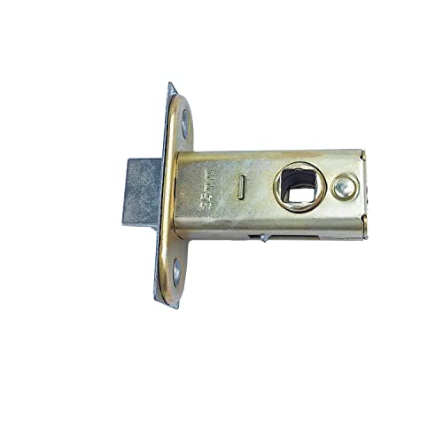 Qrity 35mm Tubular Latch, Forked Mortice Mute Latch with Stainless Steel Panel for Internal Doors, Lever Handles - size: 35mm