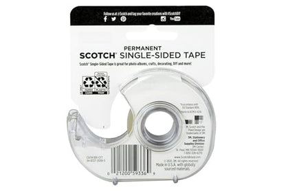 Scotch 3M 001-3M 3/4-Inch Scrapbooking Tape (Pack of 2) - size: 2-Pack