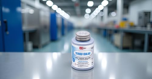 RectorSeal Tru-Blu 31631 Pipe Thread Sealant, Fast-Dry, PTFE Enriched, Plumbing, Designed for high Vibration environments and Thermal Expansion/Contraction, 1/4 Pint