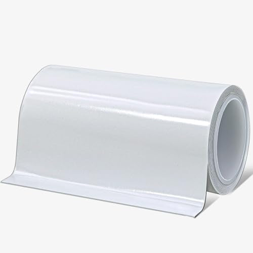 Tikfoam Waterproof Repair Tape for Fabric, Plastic, Awning, RV Underbelly, Tarp, Tent, Sail and Boat Cover Outdoor Repair Patch, Heavy Duty,5 Inch x 10FT White - color: White, size: 5 Inch x 10FT