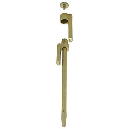 Nuk3y Door Saver 2 II Hinge Pin Stop Fits All 3"" to 4-1/2"" Residential Hinges (Polished Brass) - color: Polished Brass