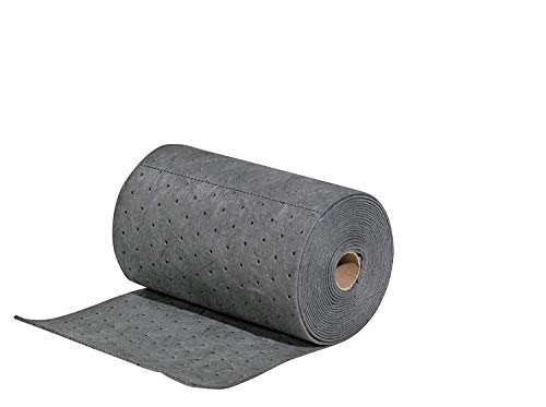 PIG Absorbent Mat Roll for Oil and Other Liquids - 1 Mediumweight Mat Roll - 10" x 25' - Absorbs up to 1.75 Gallons per Roll - PM50572 - size: 10" W x 25' L