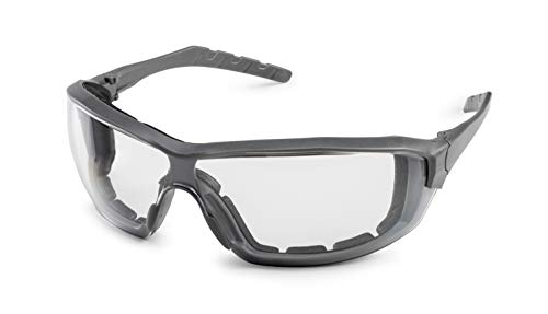 Gateway Safety 22GY79 Silverton Temple Version Safety Glass, Gray Frame - Clear FX2 Anti-Fog Lens,One Size - color: Clear Fx2 Anti-fog Lens, style: Regular