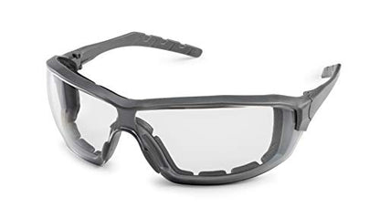 Gateway Safety 22GY79 Silverton Temple Version Safety Glass, Gray Frame - Clear FX2 Anti-Fog Lens,One Size - color: Clear Fx2 Anti-fog Lens, style: Regular