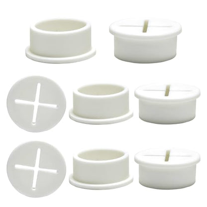 Desk Grommet, 1 in 25 mm Silicone Rubber Grommets, White Desk Hole Cover for Cables, Flexible Wall Cord Pass Through Grommet for Office Table Computer Home Furniture Wire Organizer-8 Pcs - size: 1"(25 mm)-8Pcs, style: White