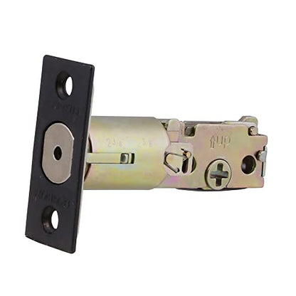 Design House 728279 2-Way Replacement Square Corner Deadbolt Latch Oil Rubbed Bronze - color: Oil Rubbed Bronze