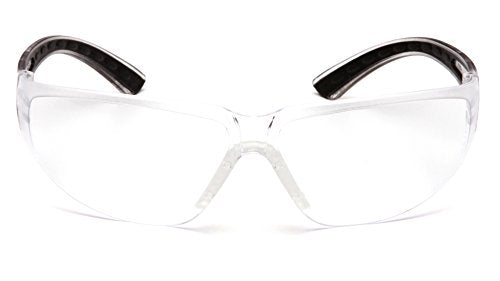 Pyramex Cortez Safety Eyewear, Clear Anti-Fog Lens With Black Temples - color: Black Temples/Clear Anti-fog Lens