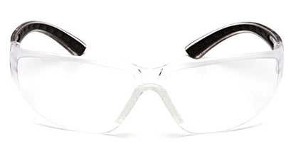 Pyramex Cortez Safety Eyewear, Clear Anti-Fog Lens With Black Temples - color: Black Temples/Clear Anti-fog Lens