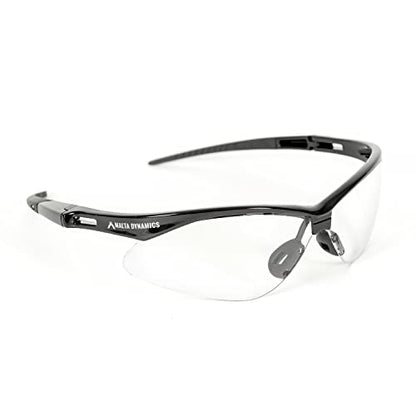 Malta Dynamics APEX Safety Glasses – Anti Scratch and Anti Fog Protection, Construction Safety Glasses for Men and Women, ISEA & ANSI Z87 Compliant (Clear, 12 Pairs) - color: Clear - 12 Pair